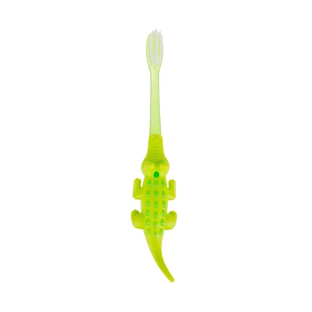 Ackuku, brosse à dents pour bébé, crocodile, à partir de 12 mois, 1 pc