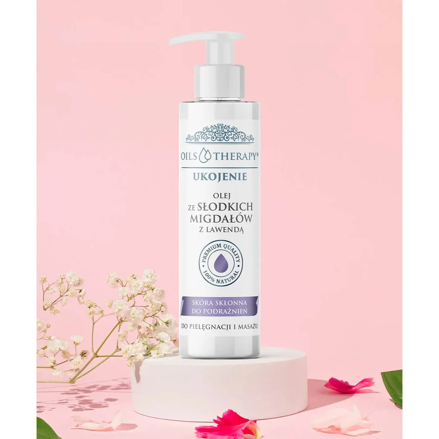 Optima Natura Oils Therapy Serenity, ulei de migdale dulci cu lavandă pentru îngrijire și masaj, 400 ml