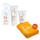 Set Iwostin Solecrin SPF 50+, Schutzemulsion, 100 ml + Schutzspray, 175 ml + K&#246;rpercreme-Gel, 200 ml + Badetuch gratis