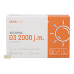 SEMA Lab Vitamina D3 2000 UI, 60 cápsulas blandas