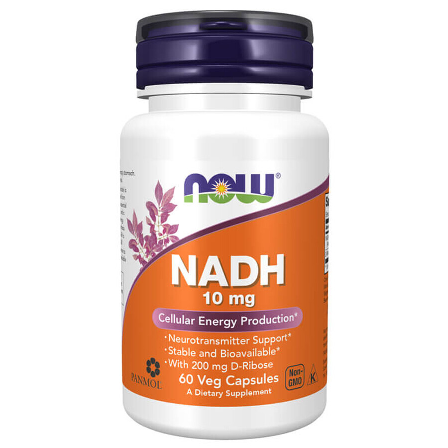 Now Foods NADH 10 mg, 60 gélules