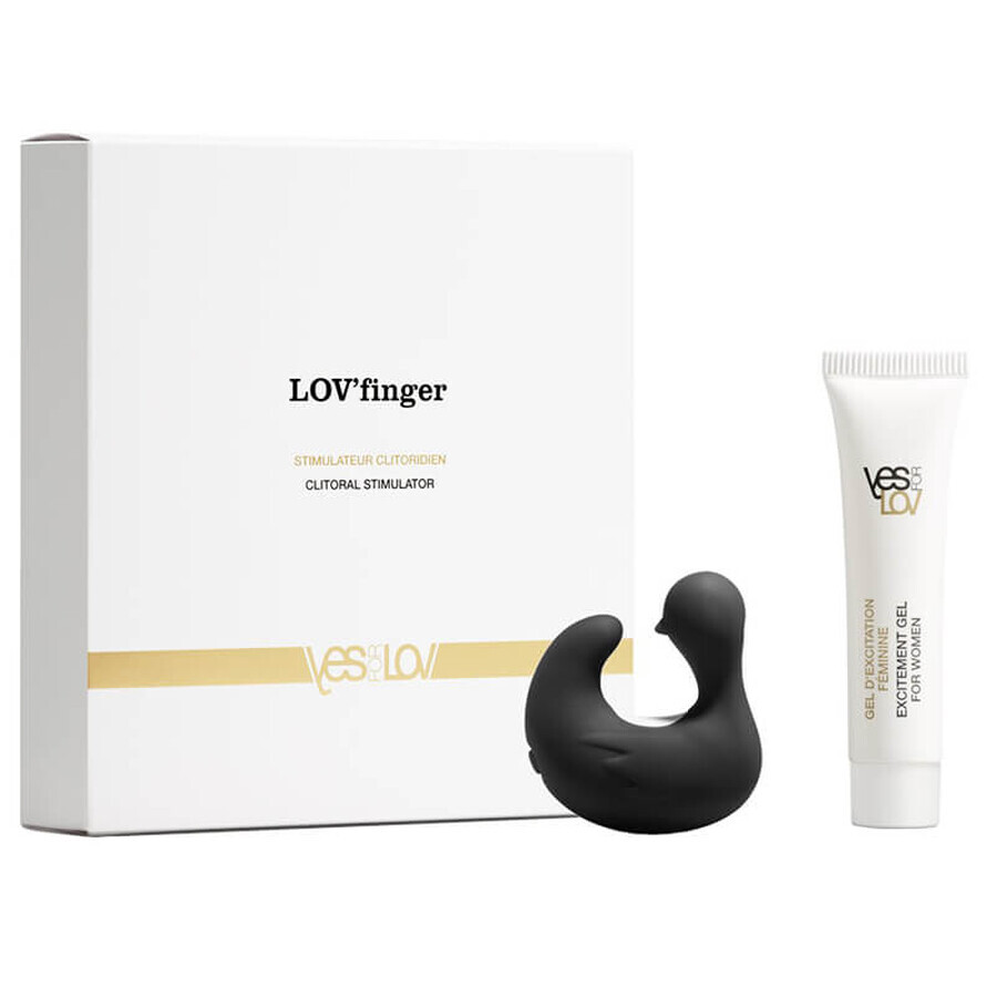 YESforLOV Lov Finger vibrateur clitoridien, noir