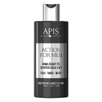 Set Apis Action For Men, gel hidratant de curățare a corpului 3în1, 300 ml + cremă hrănitoare pentru corp și mâini, 300 ml