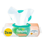 Pampers Harmonie Protect & Care, șervețele umede, 3 x 44 bucăți