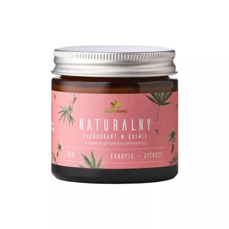 HempKing, deodorant natural în cremă, cânepă + citrice, 65 g