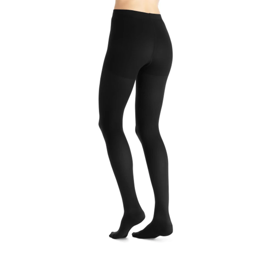 Jobst Opaque, colanți de compresie, CCL2, vârf închis, mărimea 4, negru