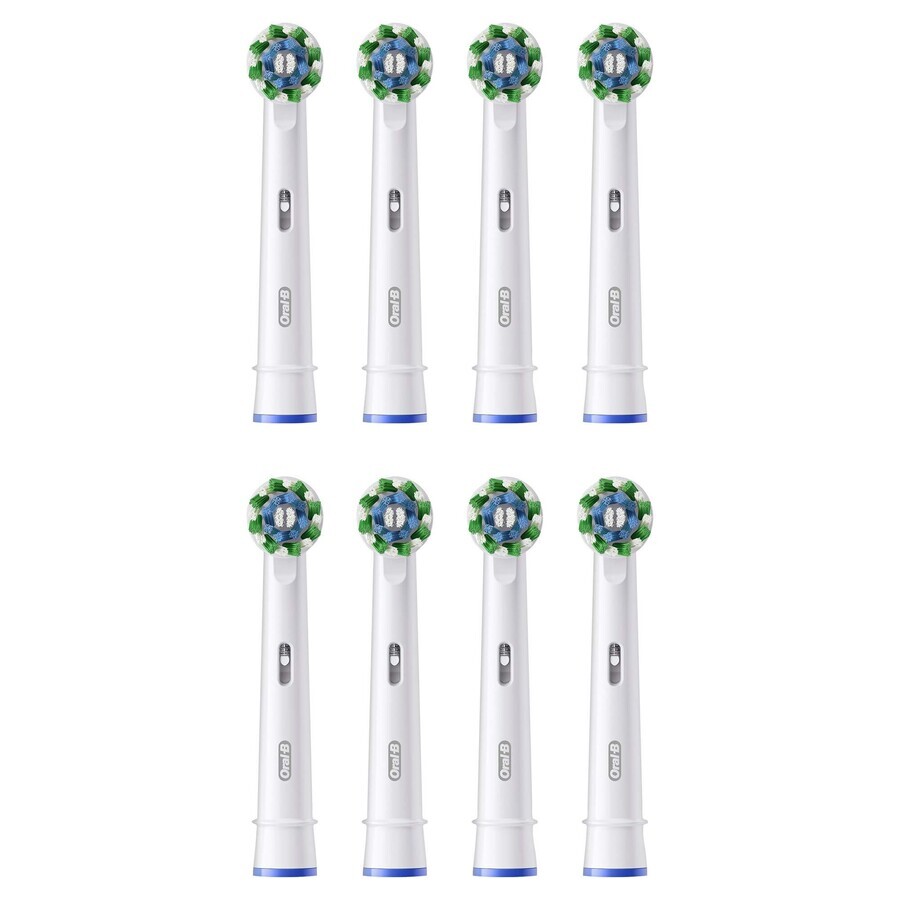 Oral-B Pro Cross Action, replacement tips for Clean Maximiser electric toothbrush, 8 pieces