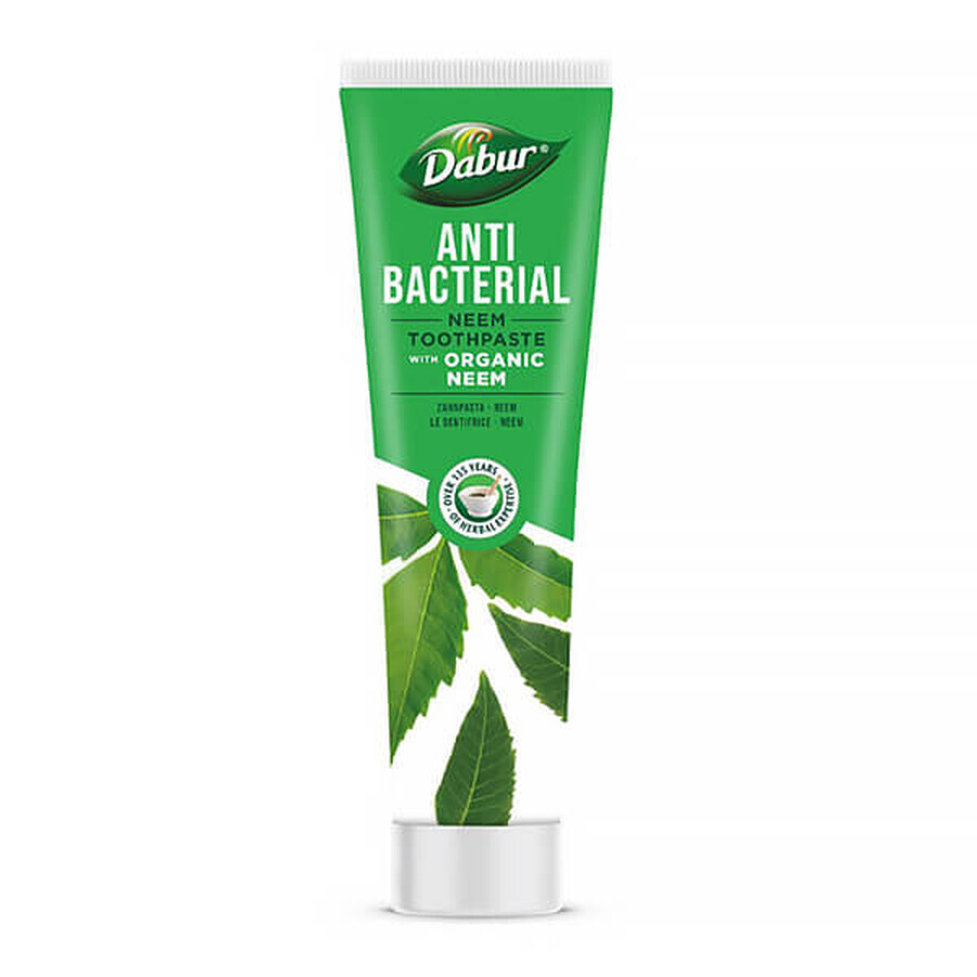 Dentifricio antibatterico Dabur con neem biologico, 100 ml CONFEZIONE DANNEGGIATA