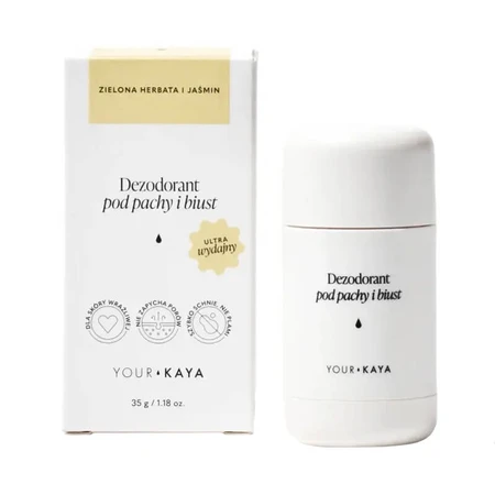 Your KAYA, deodorant subraț și bust, ceai verde și iasomie, 35 g