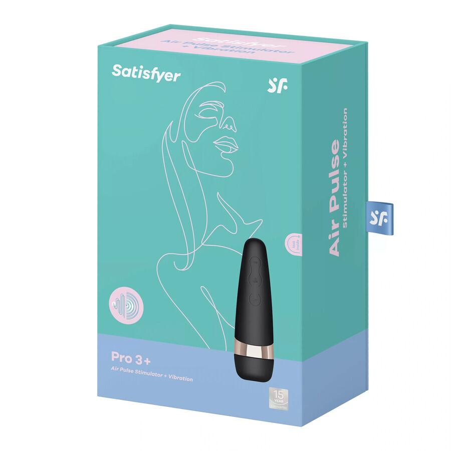 Satisfyer Pro 3+, non-contact vibrating clitoral massager