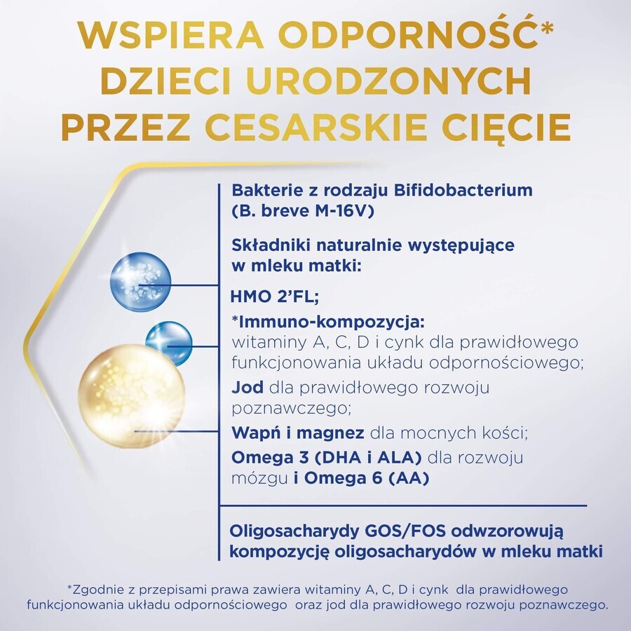 Set Bebilon Profutura CesarBiotik 2, lapte de continuare, după 6 luni, 3 x 800 g + Mustela Bebe Enfant, gel nutritiv de spălare, 300 ml gratuit