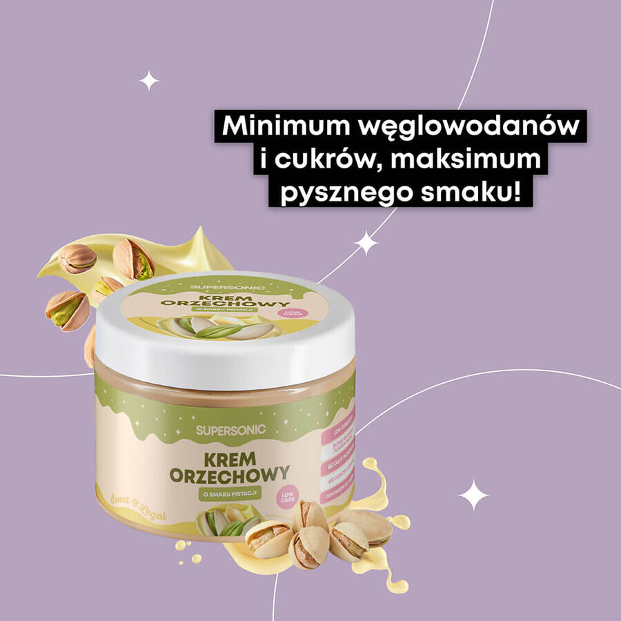 Supersonic, cremă de alune, aromă de fistic, 250 g