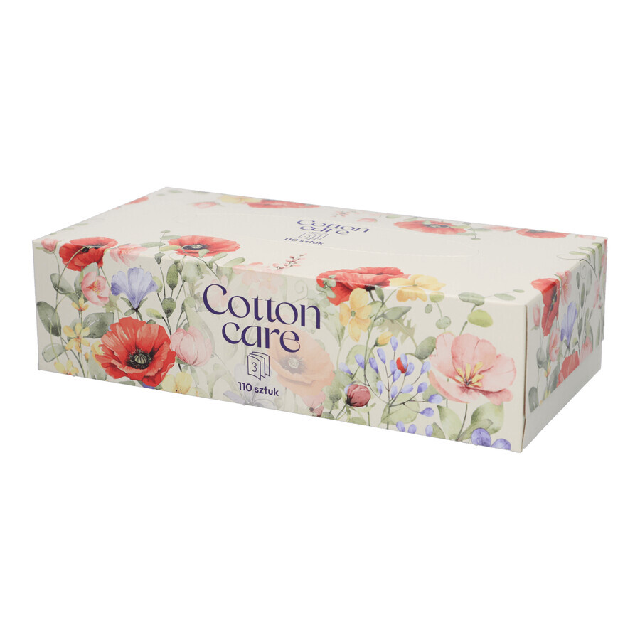 CottonCare, Tissue, Karton, 110 Stück