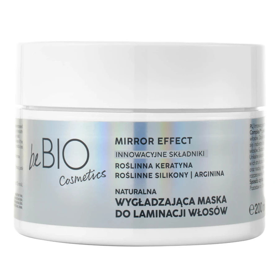 beBIO Cosmetics Baby Hair Complex Mirror Effect, mască de laminare naturală a părului, 200 ml