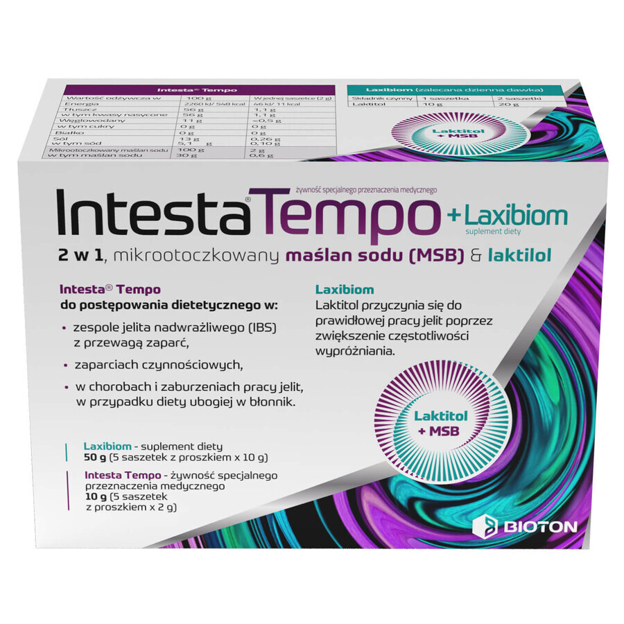 Intesta Tempo + Laxibiom, 10 Portionsbeutel