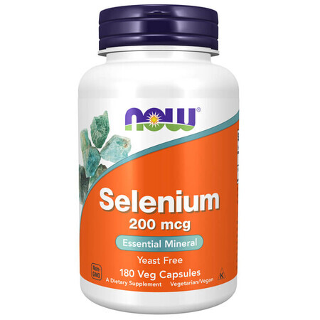 Now Foods Selenium, selenium 200 µg, 180 capsules