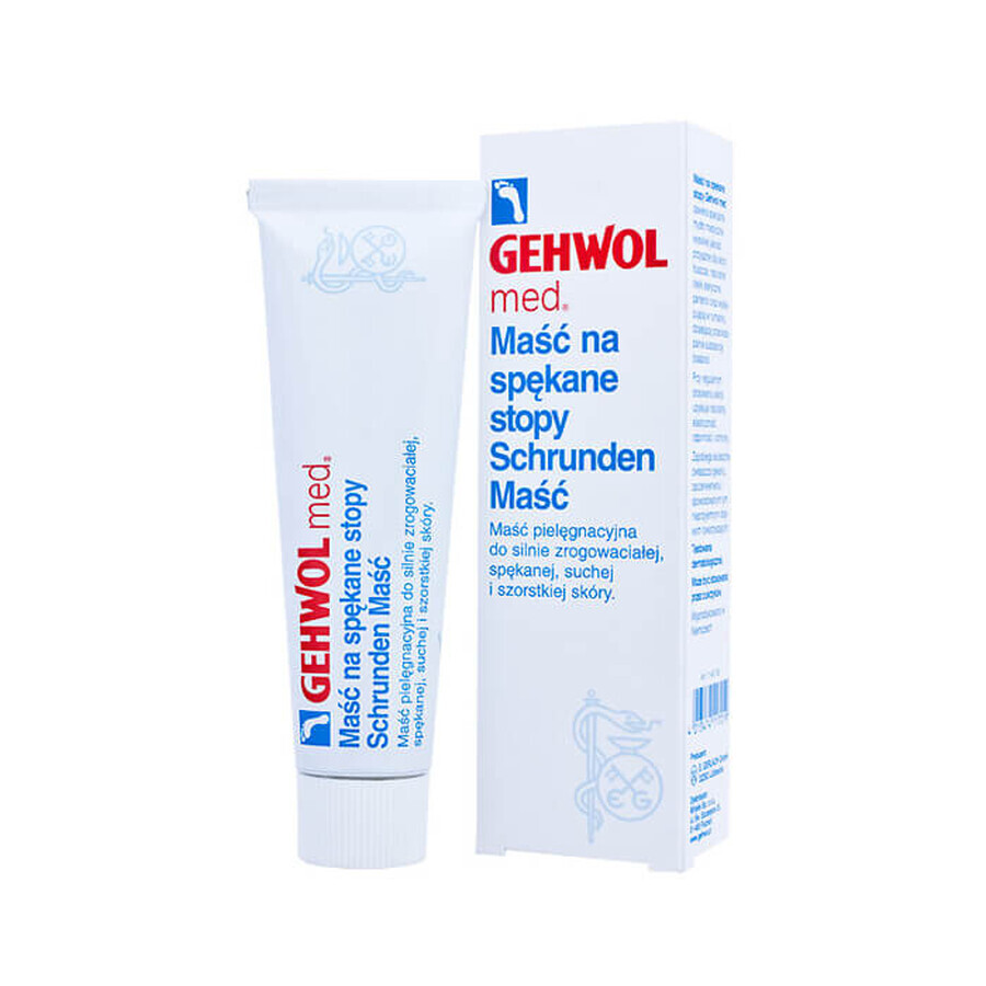 Set Gehwol med Schrunden, Salbe für rissige Füße, 75 ml + Fußbadesalz mit Lavendel, 20 g x 10 Beutel