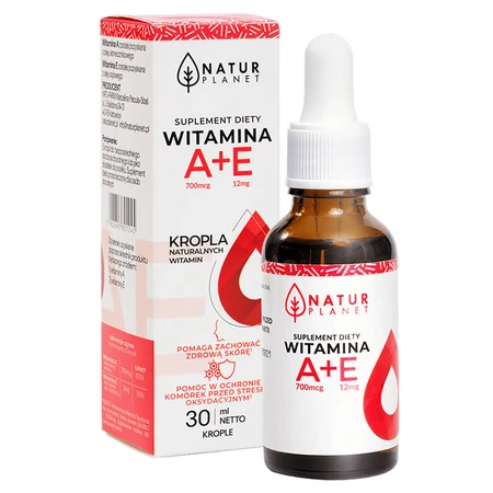 Natur Planet Vitamina A+E picături, 30 ml