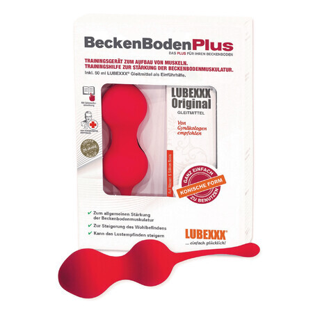 Lubexxx BeBoPlus, kit d'entraînement des muscles du plancher pelvien, poids vaginal, 60 g + gel hydratant, 50 ml