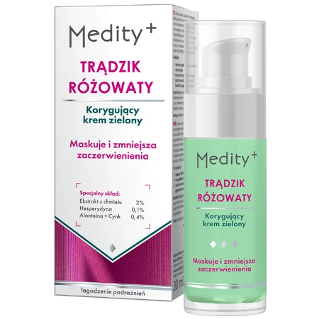 Ava Medity rosacea correcting cream, green, 30 ml