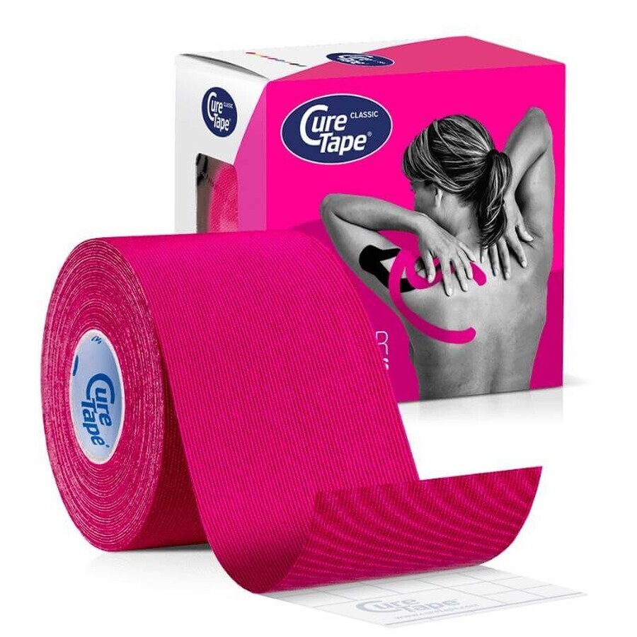 CureTape Classic, kinesiologisches Band, rosa, 5 cm x 5 m, 1 Stück