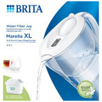 Brita Marella, carafe avec filtre XL 3,5 l, blanc + filtre Maxtra Pro Pure Performance, 1 pc