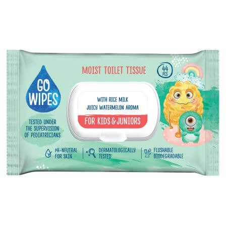 Feuchtes Toilettenpapier, 44 Stück, Go Wipes