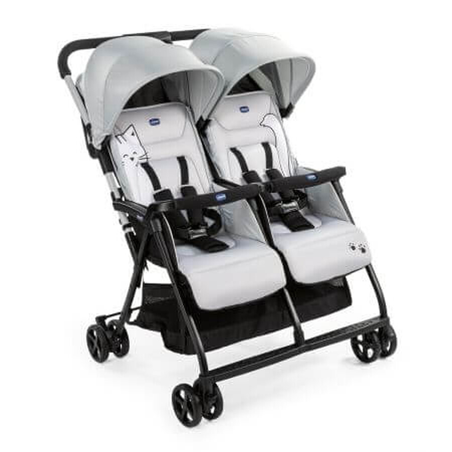 Kinderwagen für Zwillinge Ohlala, Silver Cat, Chicco