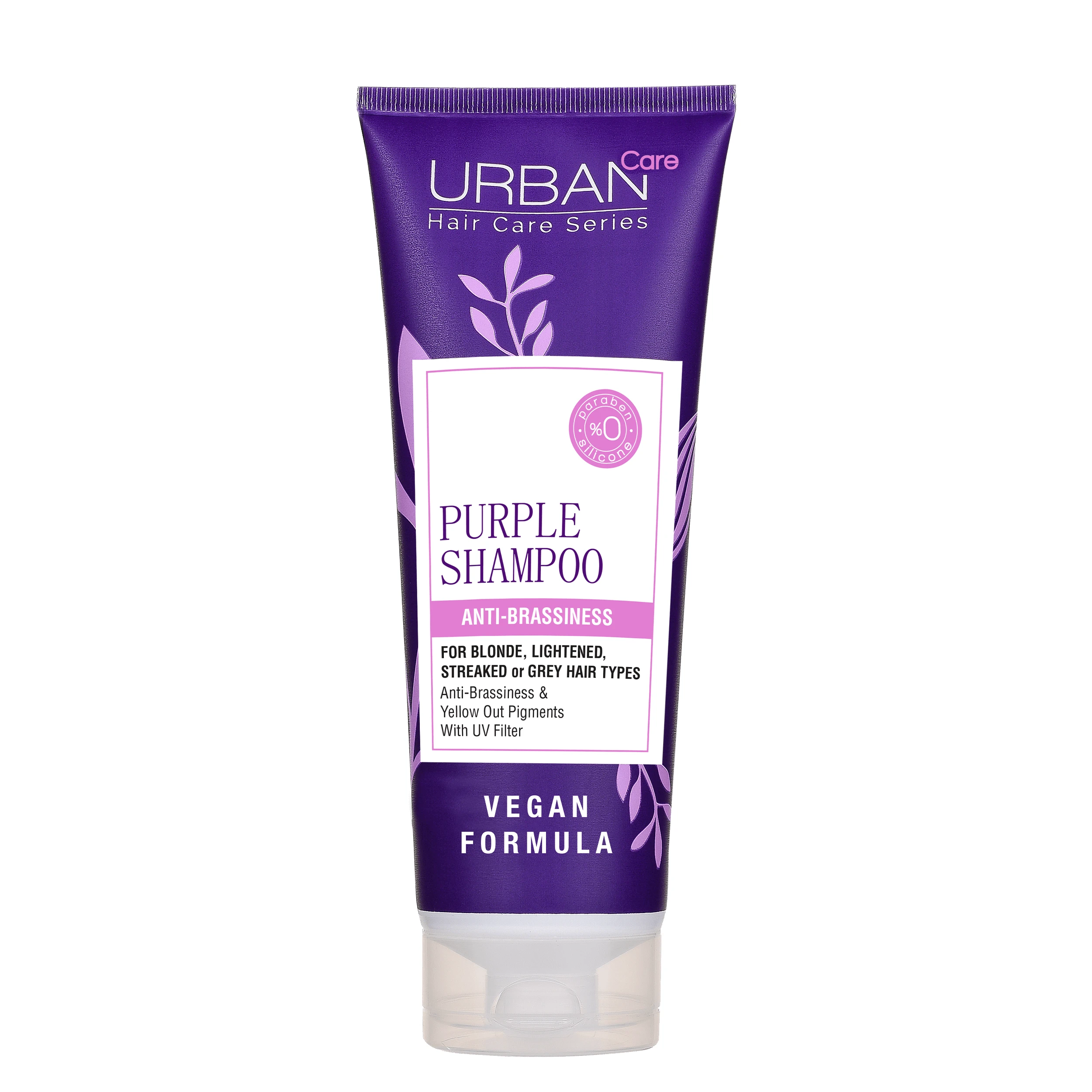 Lila Shampoo ohne Sulfate für blondes Haar, 250 ml, Urban Care