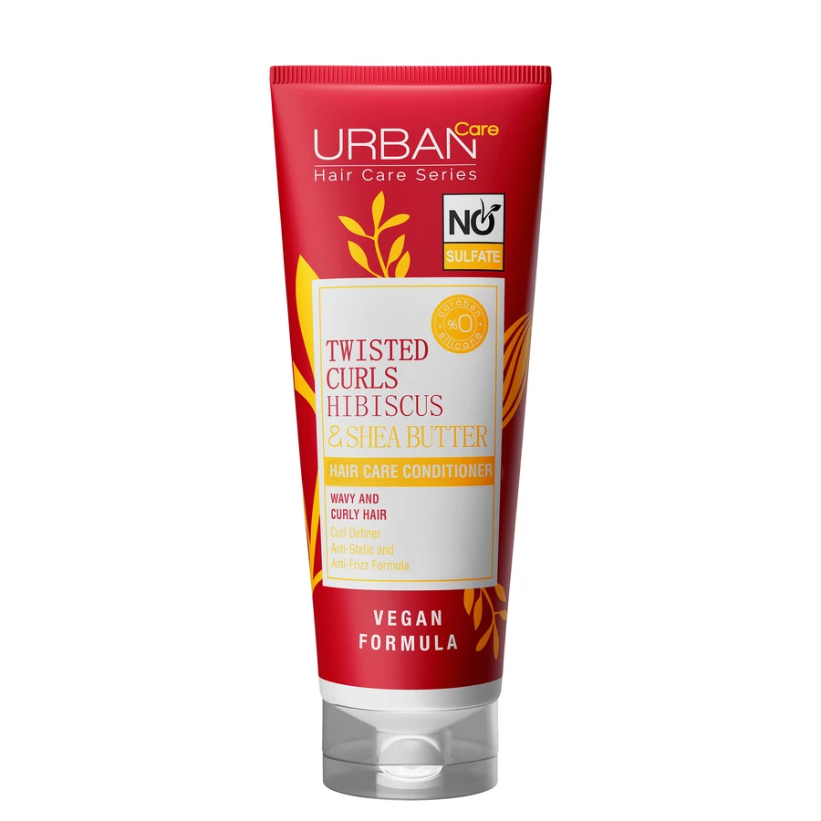 Conditioner voor krullend haar met hibiscus en shea butter, 250 ml, Urban Care