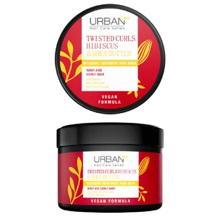 Intensivmaske für lockiges Haar mit Hibiskus und Shea Butter, 230 ml, Urban Care