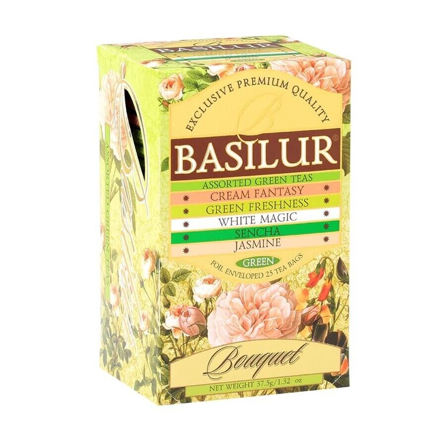 Tea Bouquet assorted, 25 sachets, Basilur