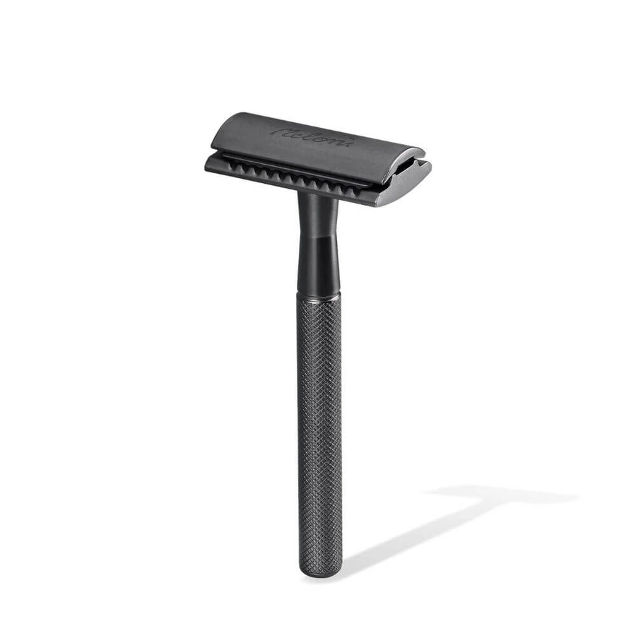 Classic shaver with black stainless steel blade + refills, Meloni