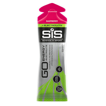 Sis Go Energy gel énergisant à base d'électrolytes au goût de framboise, 60 ml, Science In Sport