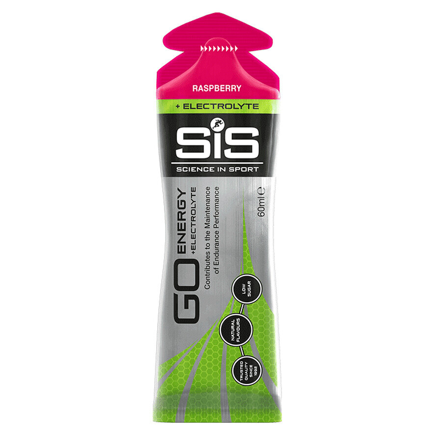 Sis Go Energy gel énergisant à base d'électrolytes au goût de framboise, 60 ml, Science In Sport