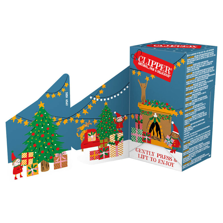 Pinzettenset, Adventskalender mit Tees und Teesorten, 49 g