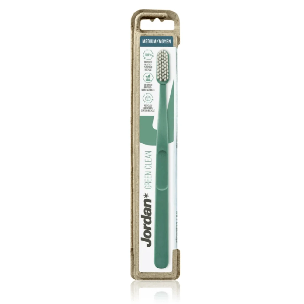 Zahnbürste für Erwachsene Green Clean, Medium, Jordan