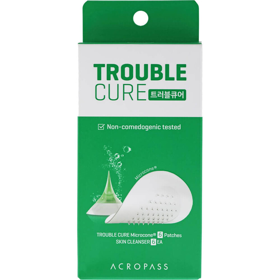 Trouble Cure Aknepflaster mit Mikroperlen, 6 Stück, Acropass