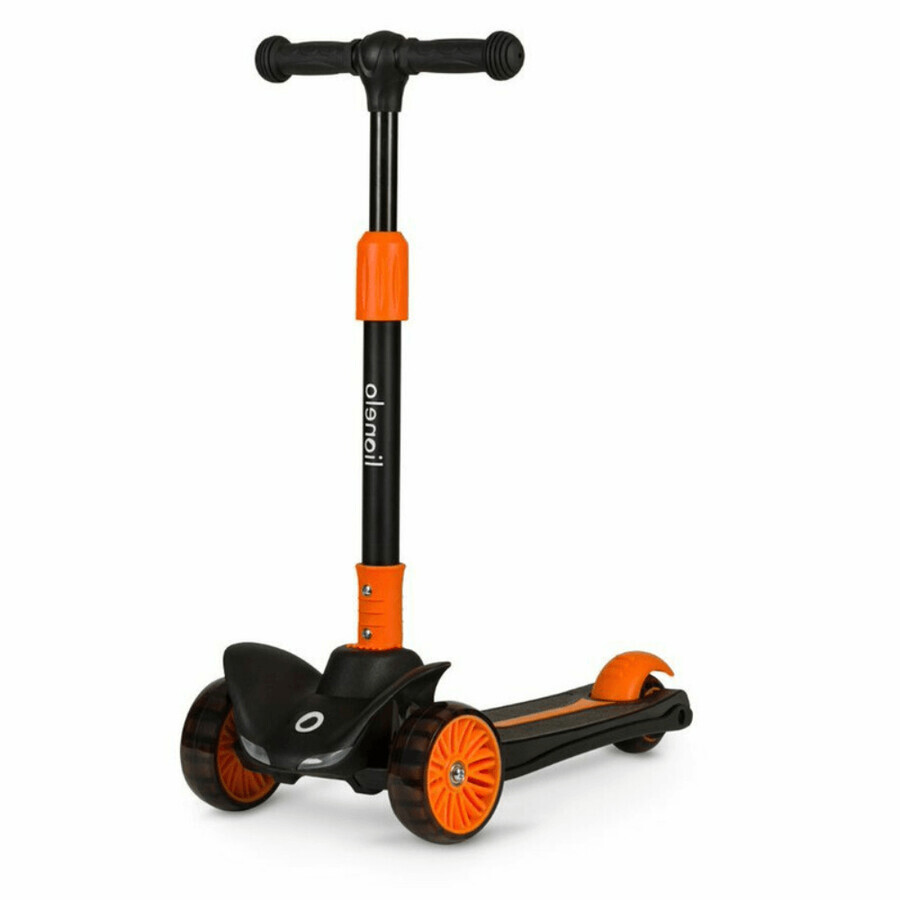 Ultra-opvouwbare babystep tot 50 kg Timy, 3+ jaar, Oranje Zwart, Lionelo