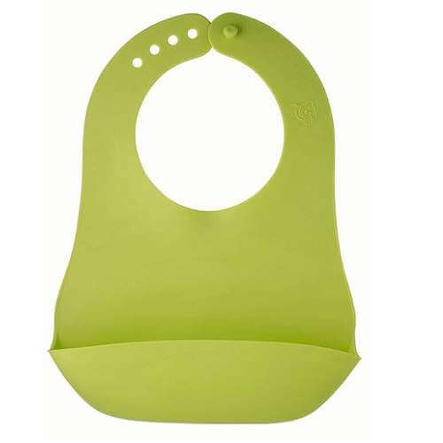 Baveta impermeabila moale Apple Green, +6 luni, Rotho BabyDesign