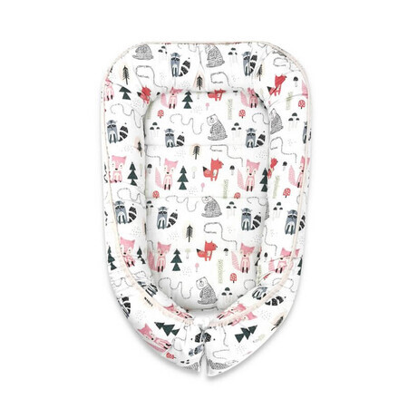 Cosulet bebelus pentru dormit Baby Cocoon, Fox, 75x55 cm, MimiNu