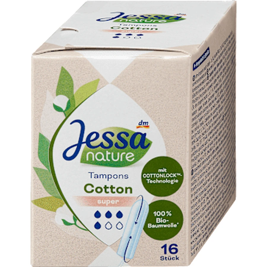 Jessa nature super cotton pads, 16 pieces