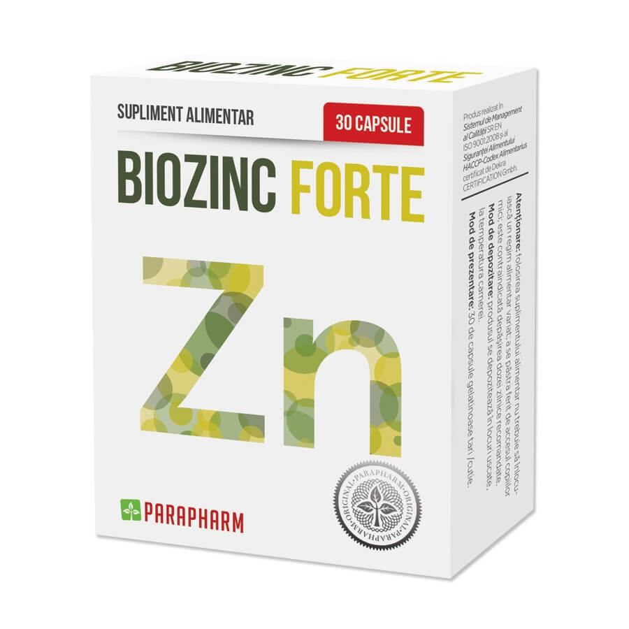 Biozink Forte, 30 Kapseln, Parapharm
