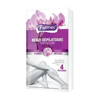 Haarentfernungsstreifen mit Orchideenextrakt 14 Stück , Farmec