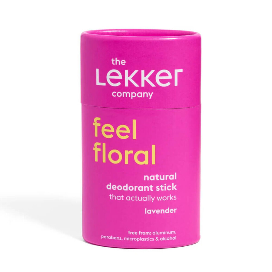 Natural Deodorant Stick Lavender Lavender Feel Floral, 40 g, Lekker