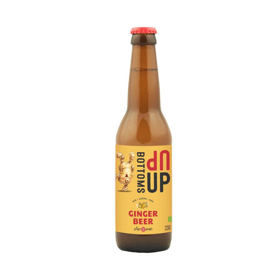 Cerveza de jengibre ecológica sin alcohol Bottoms Up, 330 ml, The Ginger People