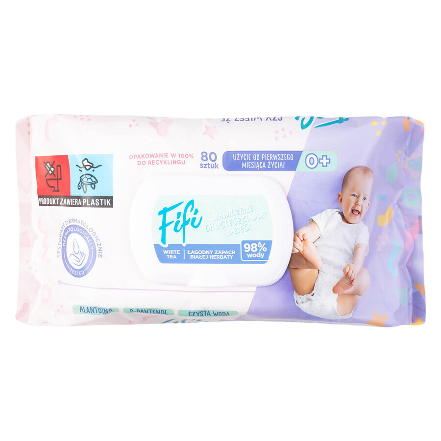 Set Opharm Fifi, wet wipes for children, 10 x 80 pieces