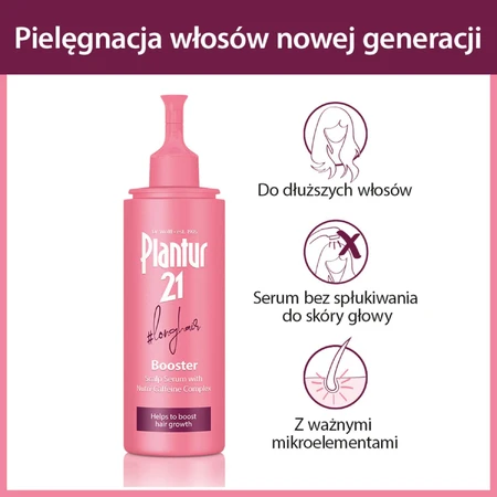 Plantur 21 Long Hair Booster, Haarwachstum beschleunigendes Serum für die Kopfhaut, 125 ml