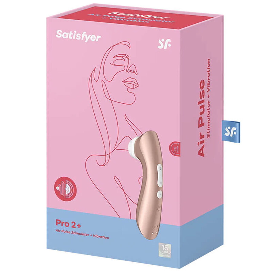 Satisfyer Pro 2+, masseur clitoridien vibrant sans contact