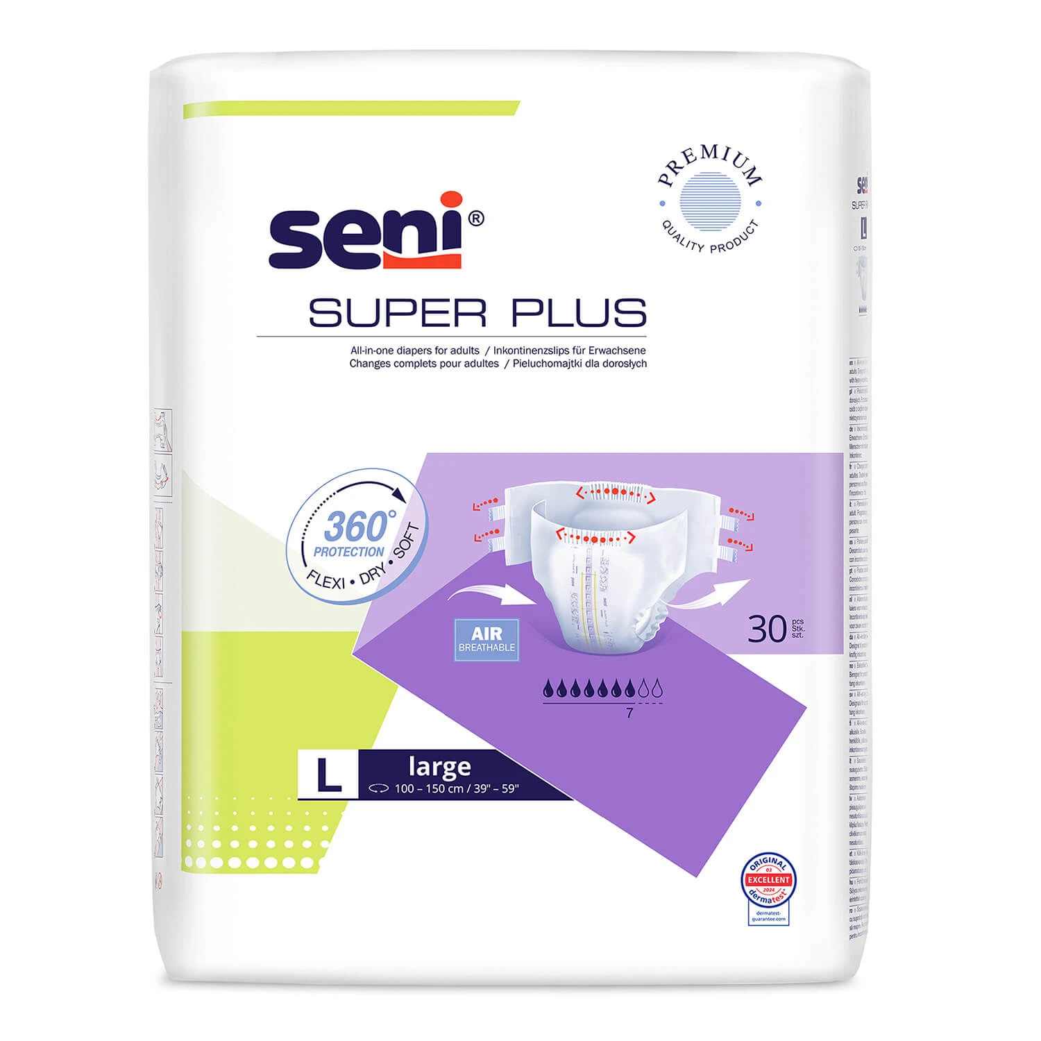 Super Plus Brüste, Windeln, groß, 100-150 cm, 30 Stück